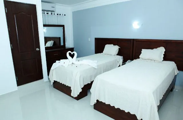 Hotel Boulevard Center Moca room 2 small beds